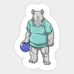 Rhino Bowling Bowling ball Sticker